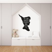 Peter Pan Quote Disney Movie To Live Would Be An Awfully Big Adventure - Peter Pan Quotes Vinyl Wall Art Wall Decal Wall Sticker Home Decoration Design Kids Girls Room Wall Décor Size (20x20 inch)