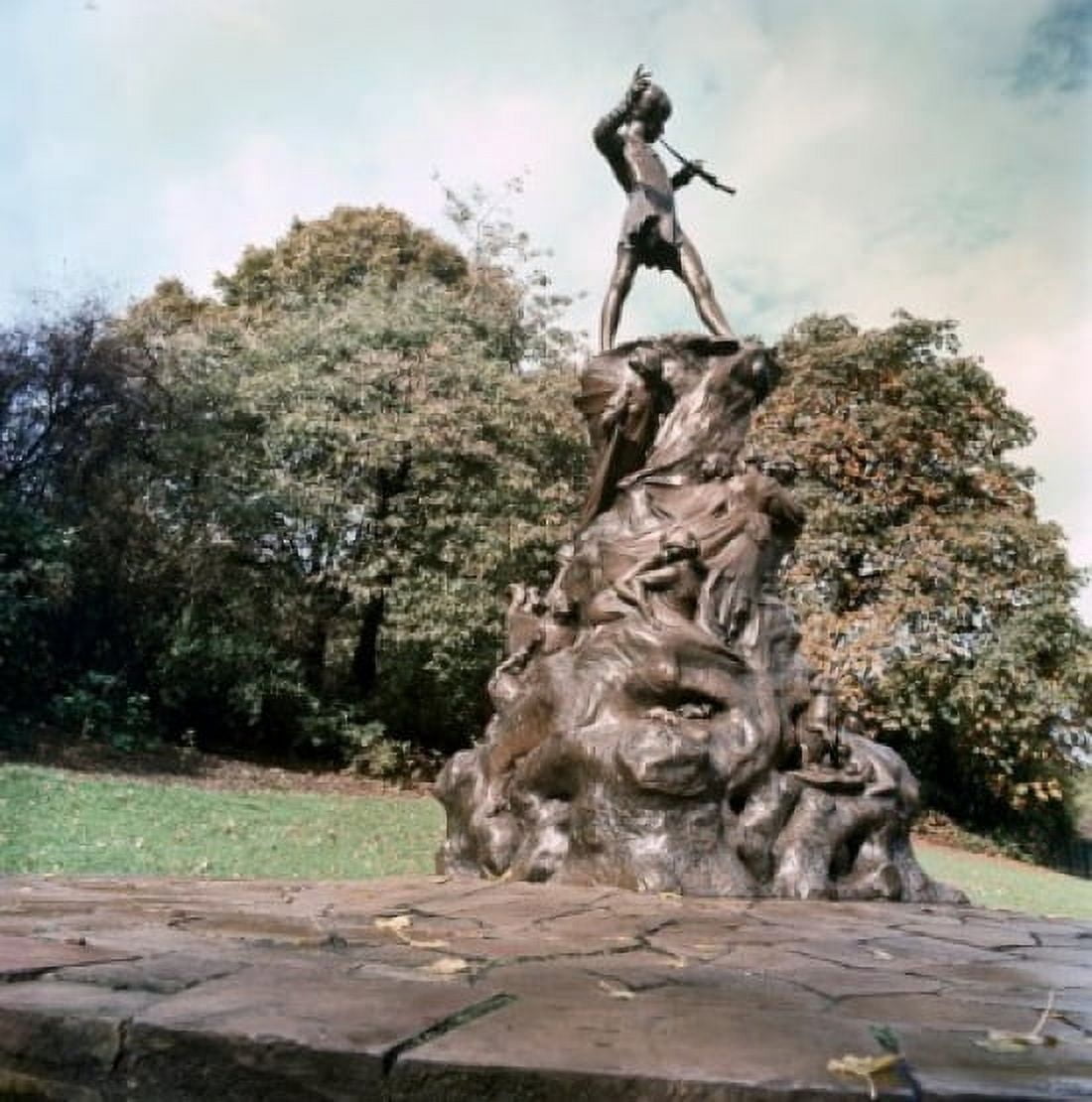 Peter Pan Statue George James Frampton (British 1860-1928) Sculpture Kensington Gardens London Canvas Art - George James Frampton (18 x 24)