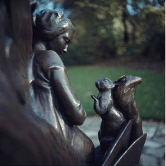 Peter Pan Statue George James Frampton British 1860-1928 Sculpture Kensington Gardens London Poster Print - 18 x 24 in.