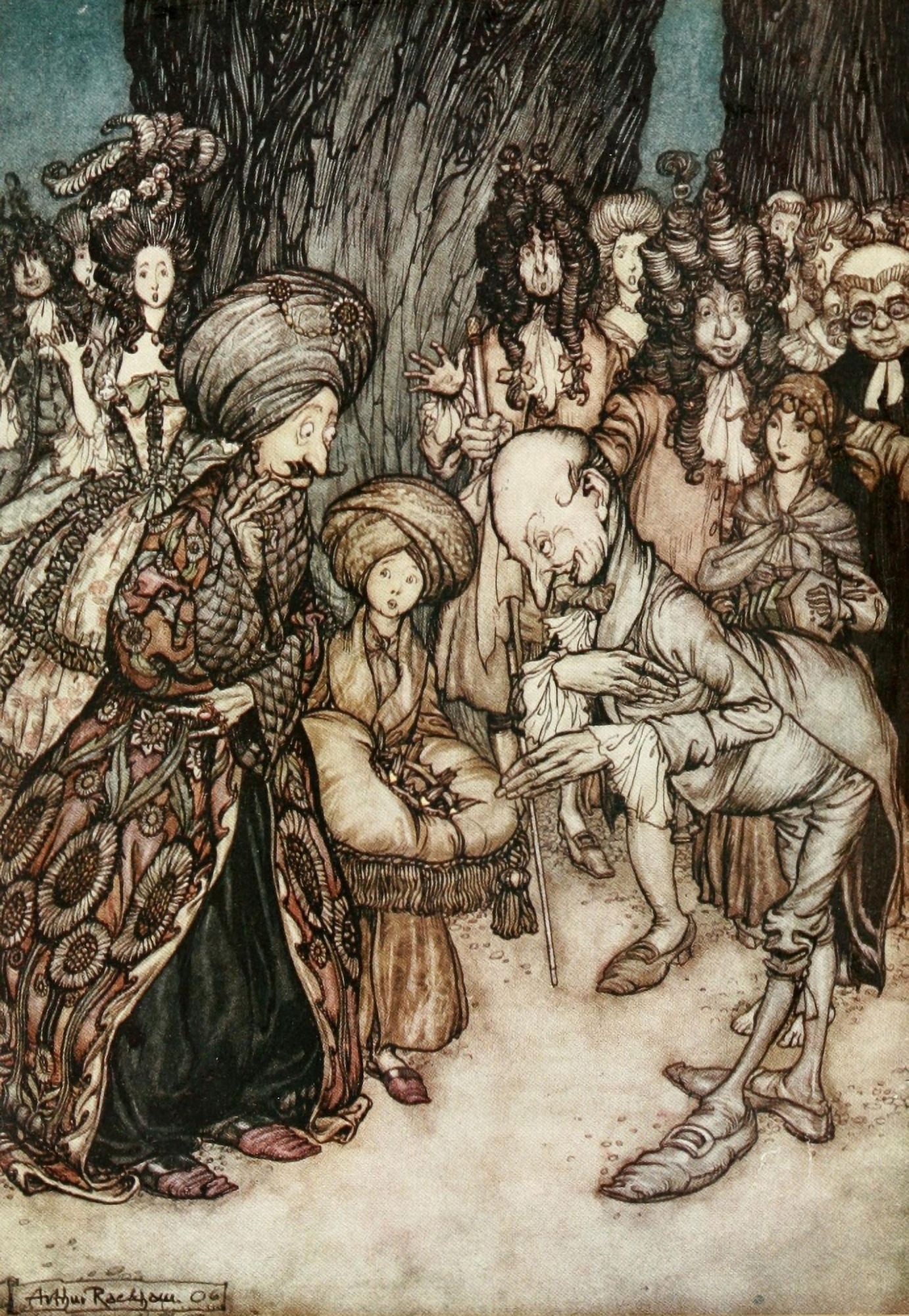Peter Pan in Kensington 1912 My Lord Duke Canvas Art - A Rackham (18 x 24)