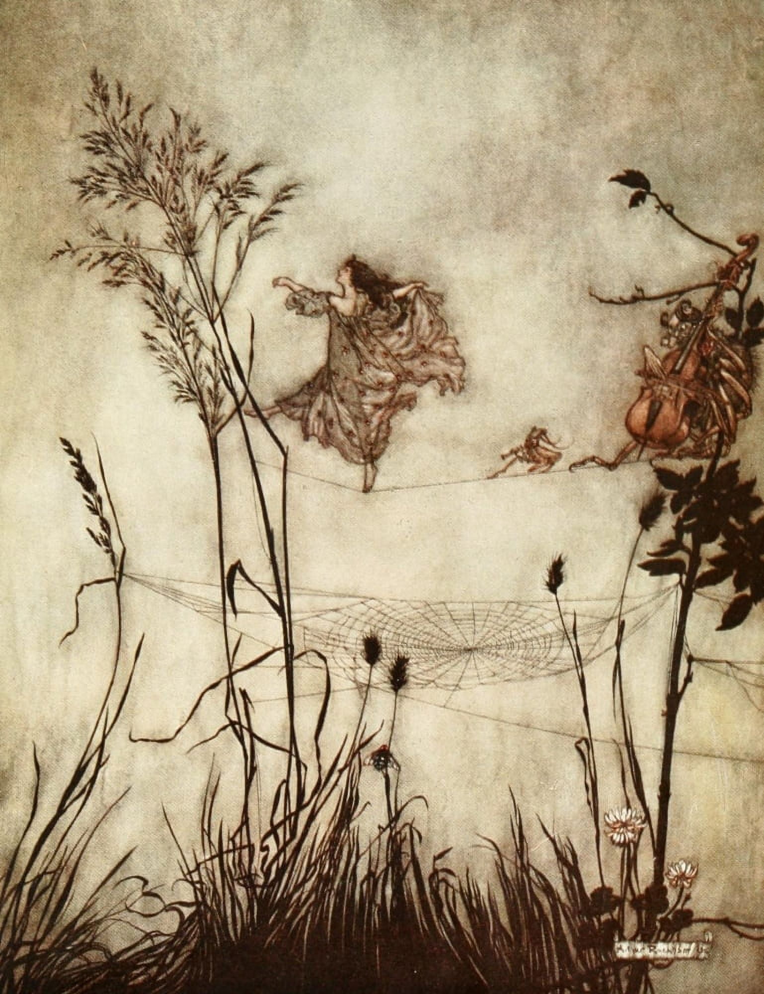 Peter Pan in Kensington Gardens 1912 The fairies are exquisite dancers Canvas Art - Arthur Rackham (24 x 36)