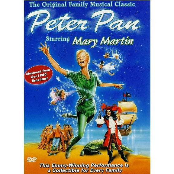 Peter Pan starring Mary Martin 1960 Color Broadcast MOD DVD-R