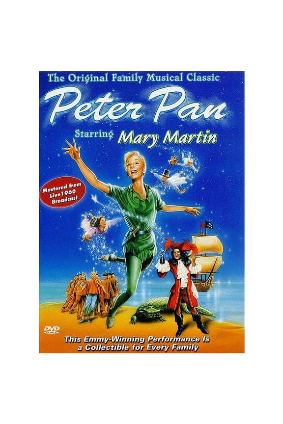 Peter Pan starring Mary Martin 1960 Color Broadcast MOD DVD-R
