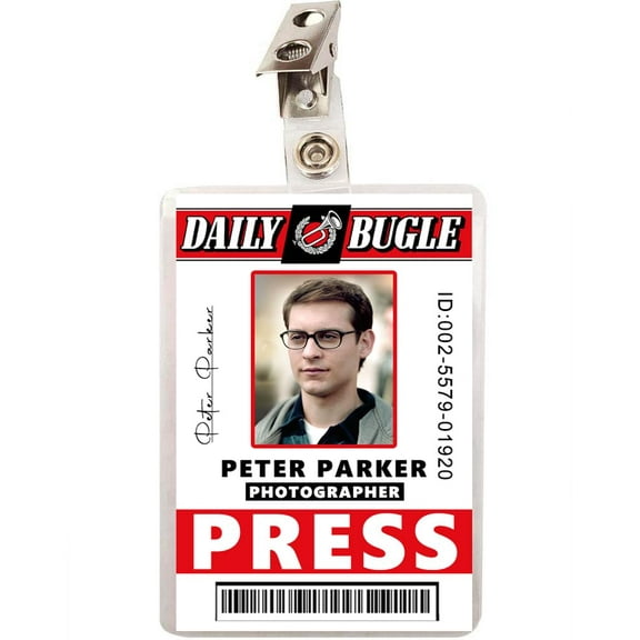 Peter Parker Daily Bugle Press Pass ID Badge