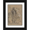 thumbnail image 1 of Peter Paul Rubens 11x14 Black Ornate Wood Framed Double Matted Museum Art Print Titled: Crowning Of&nbsp;Mars (18th&nbsp;Century), 1 of 5