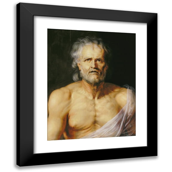 Peter Paul Rubens 12x14 Black Modern Framed Museum Art Print Titled - The Dying Seneca (1612-1616)