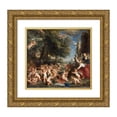 thumbnail image 1 of Peter Paul Rubens 13x12 Gold Ornate Wood Frame and Double Matted Museum Art Print Titled - Worship of Venus (1630s), 1 of 4