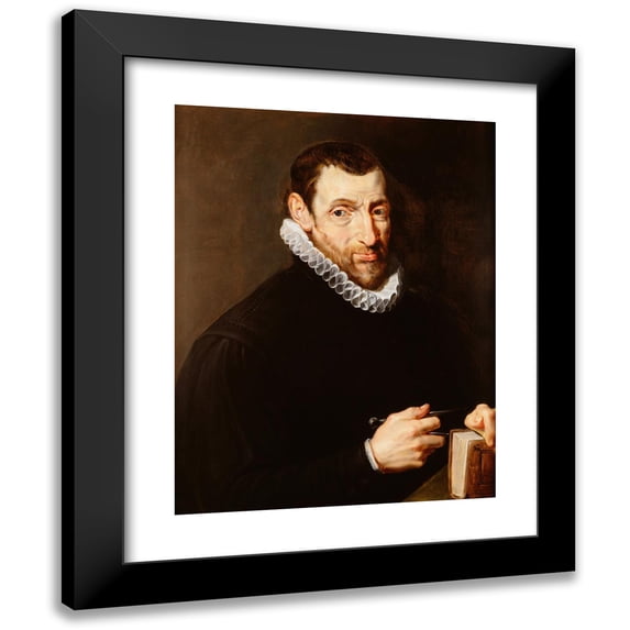 Peter Paul Rubens 15x18 Black Modern Framed Museum Art Print Titled - Portrait of Christoffel Plantin (Between 1612 and 1616)