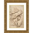 thumbnail image 1 of Peter Paul Rubens 17x24 Gold Ornate Framed and Double Matted Museum Art Print Titled - Anatomical Studies; a Left Forearm in Two Positions and a Right Forearm (ca. 1600-1605), 1 of 4