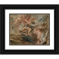thumbnail image 1 of Peter Paul Rubens 18x15 Black Ornate Wood Framed Double Matted Museum Art Print Titled - Expulsion from the Garden of Eden (1620), 1 of 5