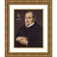 thumbnail image 1 of Peter Paul Rubens 19x24 Gold Ornate Framed and Double Matted Museum Art Print Titled - Portrait of Petrus Pantinus (1633), 1 of 4