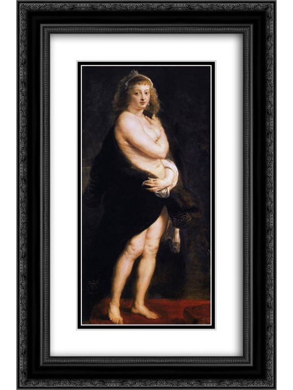 Peter Paul Rubens 2x Matted 16x24 Black Ornate Framed Art Print 'Venus in Fur Coat'