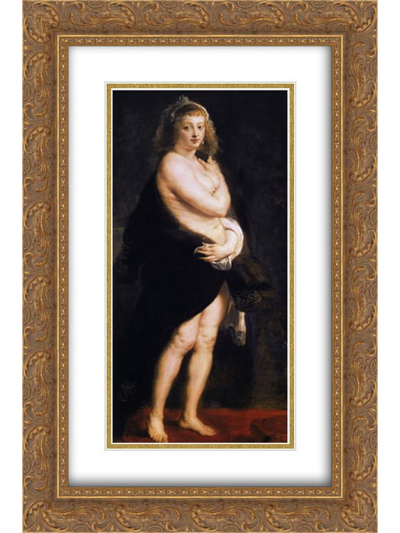 Peter Paul Rubens 2x Matted 16x24 Gold Ornate Framed Art Print 'Venus in Fur Coat'