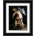 thumbnail image 1 of Peter Paul Rubens 2x Matted 20x24 Black Ornate Framed Art Print 'Cupid Making His Bow', 1 of 2