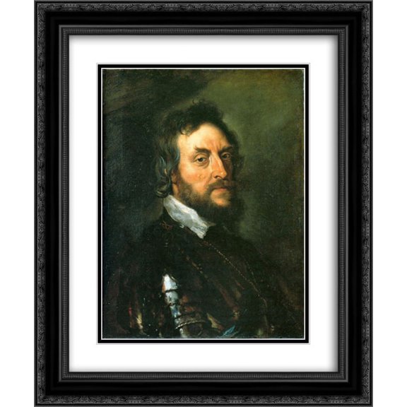 Peter Paul Rubens 2x Matted 20x24 Black Ornate Framed Art Print 'Thomas Howard, Second Count of Arundel'