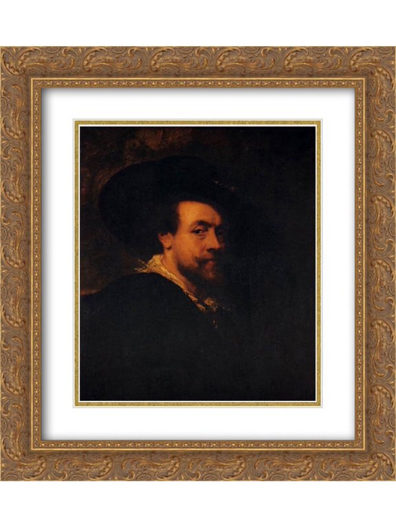 Peter Paul Rubens 2x Matted 20x24 Gold Ornate Framed Art Print 'Self-Portrait'