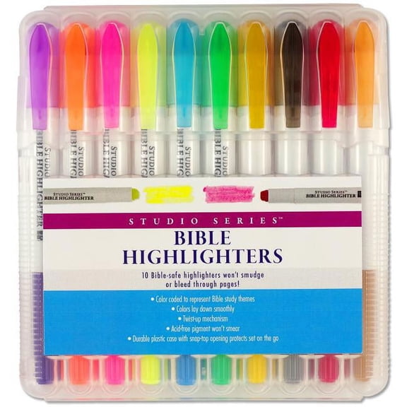 Peter Pauper Press Bible Gel Highlighters, Gel Point, Assorted Colors, 6 Count