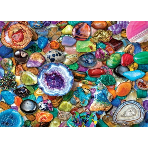 Peter Pauper Press Crystals and Gemstones Jigsaw Puzzles, 1000 Piece