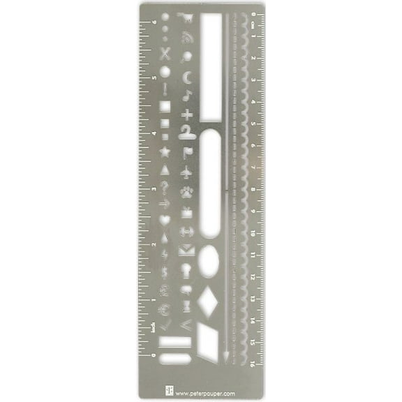 Peter Pauper Press: Metal Stencil Bookmark for Bullet Journals (Hardcover)