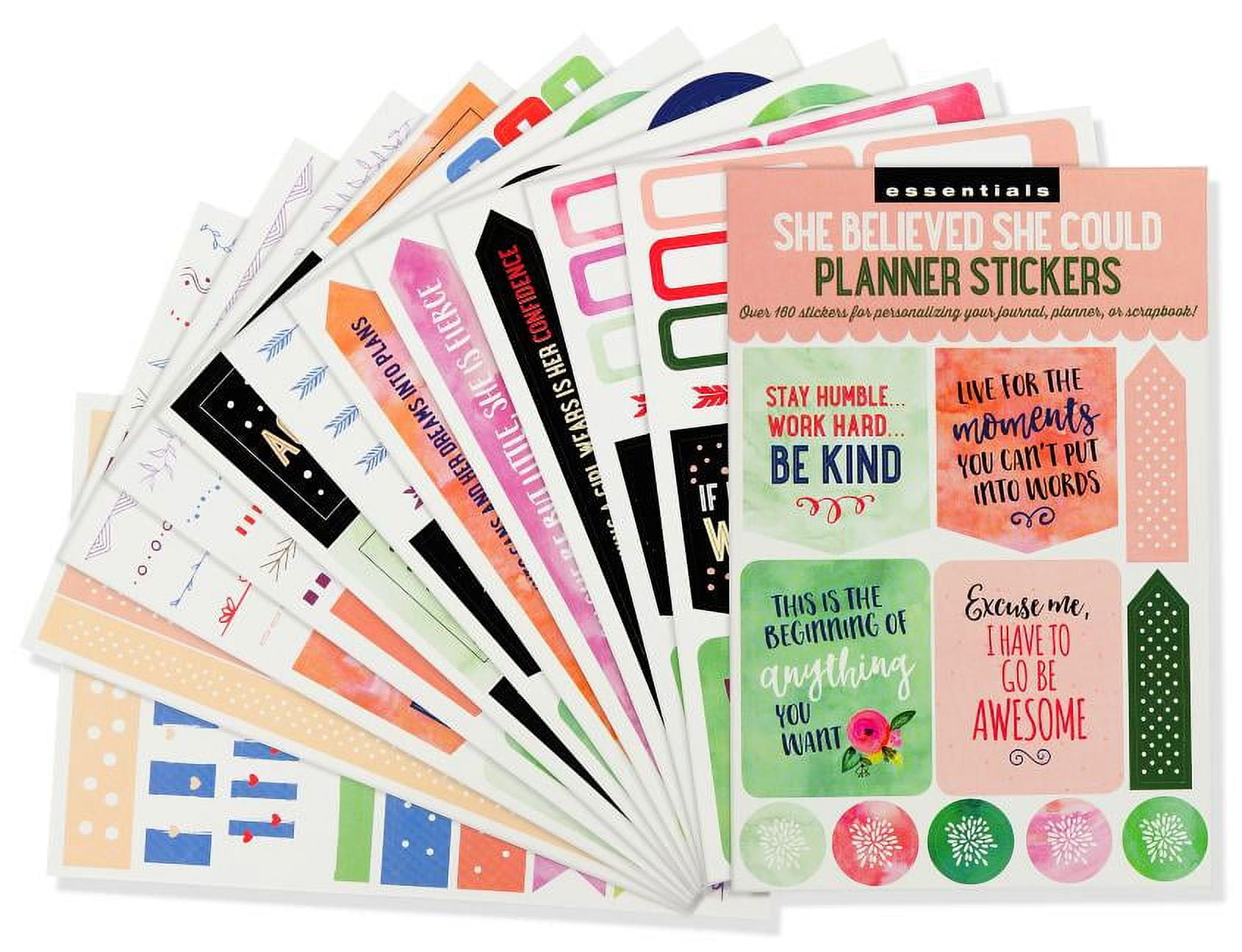 Over 190 Empowering Motivational Planner Stickers She Believed ...