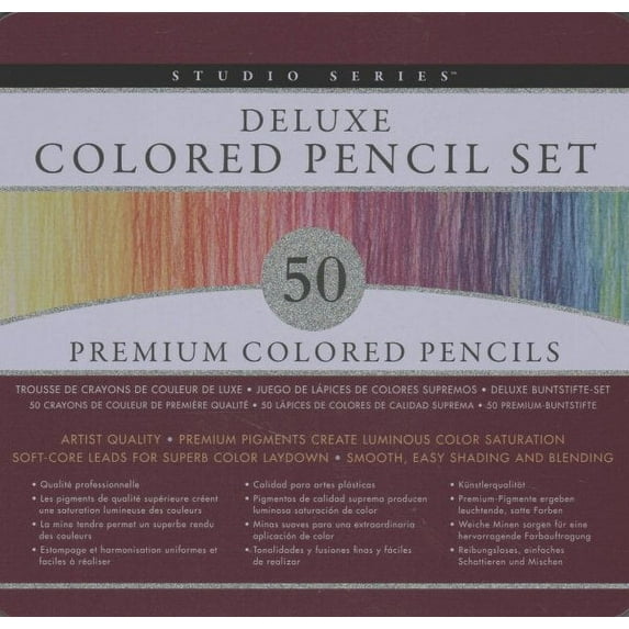 Peter Pauper Press Studio Series Colored Pencils (50 Count)