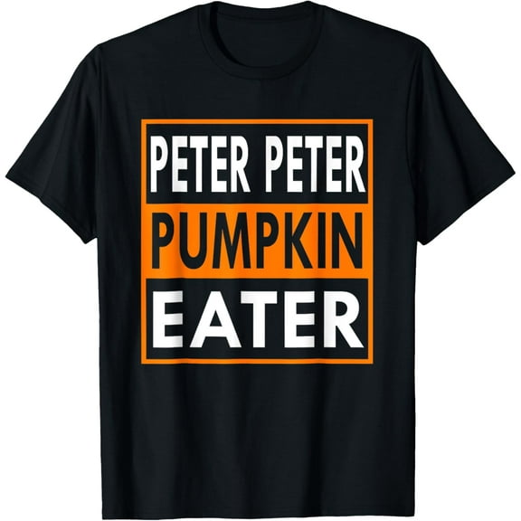 Peter Pumpkin Costume Eater For Couples Matching Halloween T-Shirt