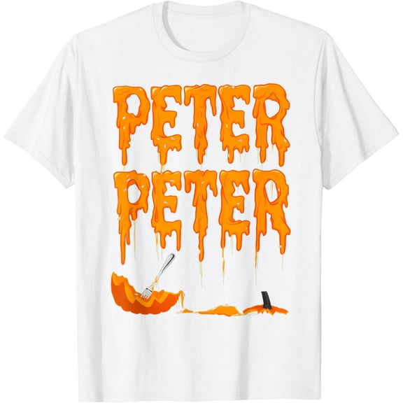 Peter Pumpkin Costume Eater For Couples Matching Halloween T-Shirt