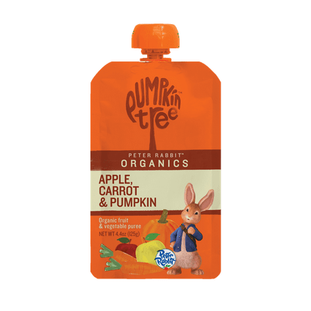 Pumpkin Tree Peter Rabbit Organics Apple, Carrot & Pumpkin Organic Fruit & Vegetable Puree, 4.4 oz