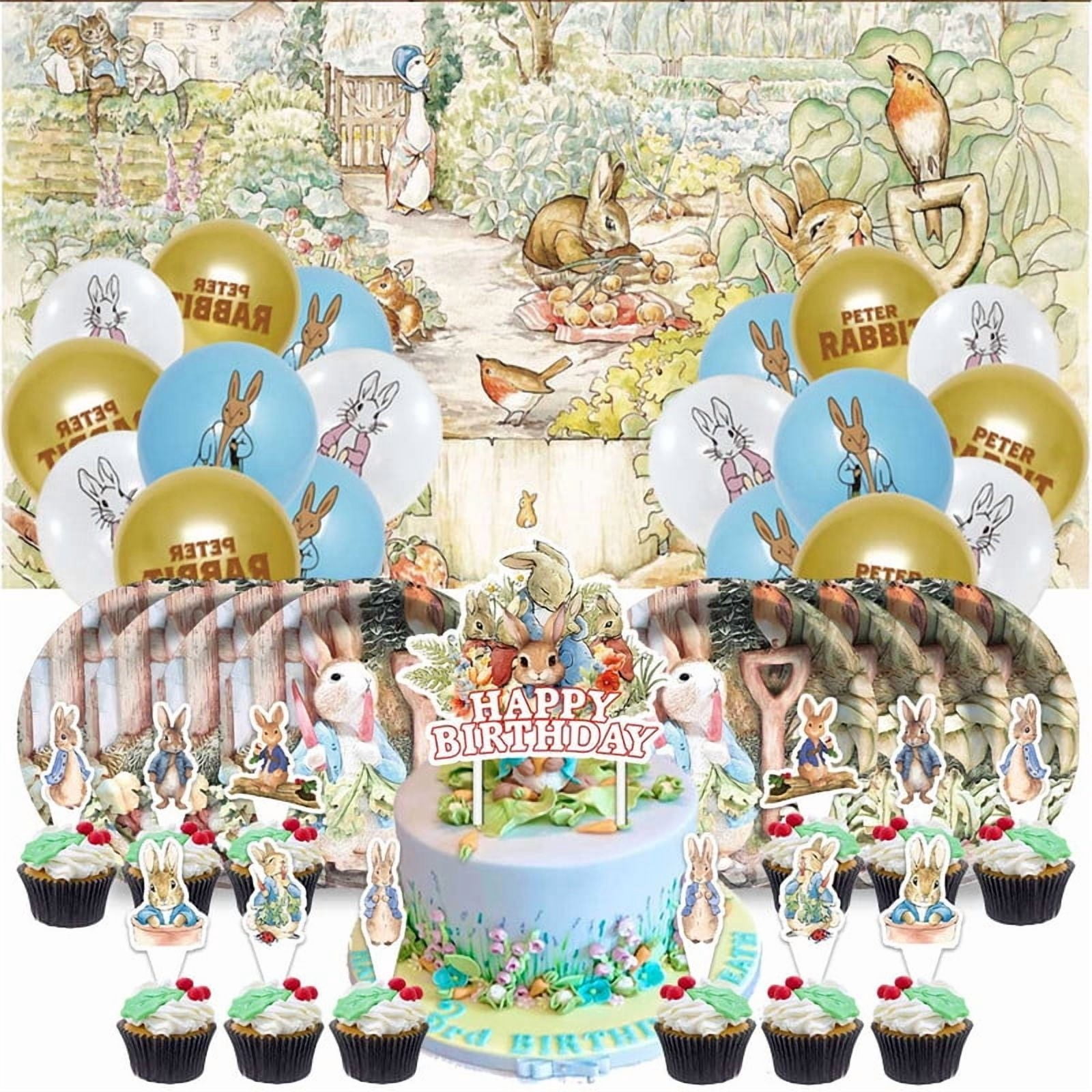Peter Rabbit Birthday Party Supplies Balloons Plates Decoration Cake ...