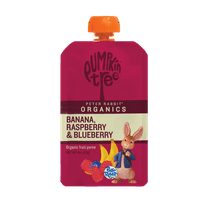 Peter Rabbit Banana, Raspberry & Blueberry Organic Fruit Puree, 4 oz Toddler Snack