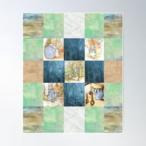 Peter Rabbit Beatrix Potter Nursery Character Poster Wall Art, Modern Wall Decor For Living Room Bedroom, 8x12 UNFRAMED