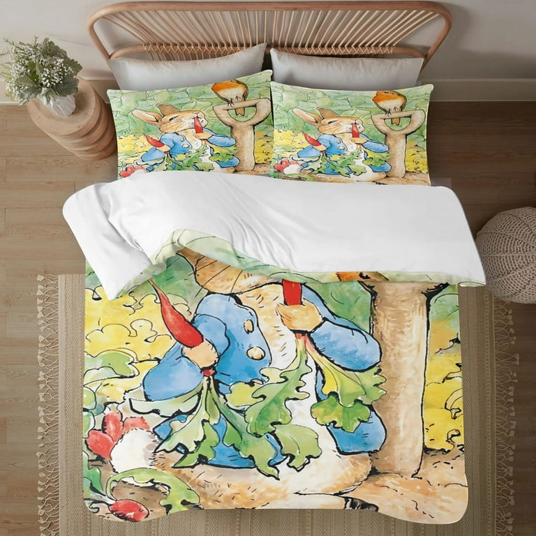 Peter Rabbit Bedding Comforter Sets Queen Quilt Bedding Set 3 Pieces Set Bedding Twin Size Colorful Soft Lightweight Print All Season Walmart