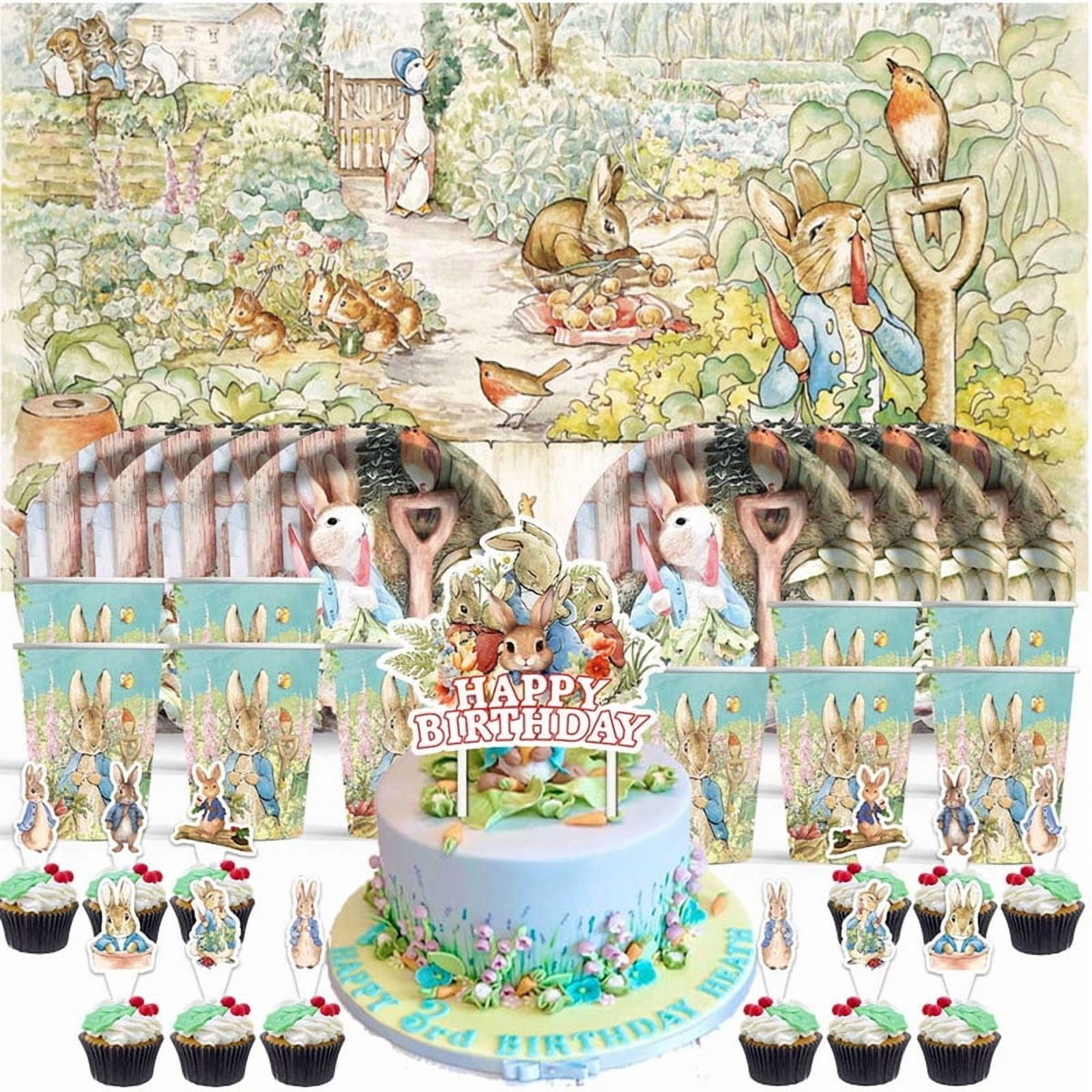 Peter Rabbit Party Plates Peter Rabbit Birthday Cups Party Supplies Decor Backdrop Plates Fans ...