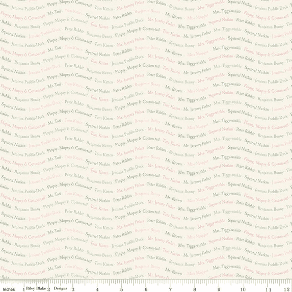 Peter Rabbit™ & Friends Text Cloud