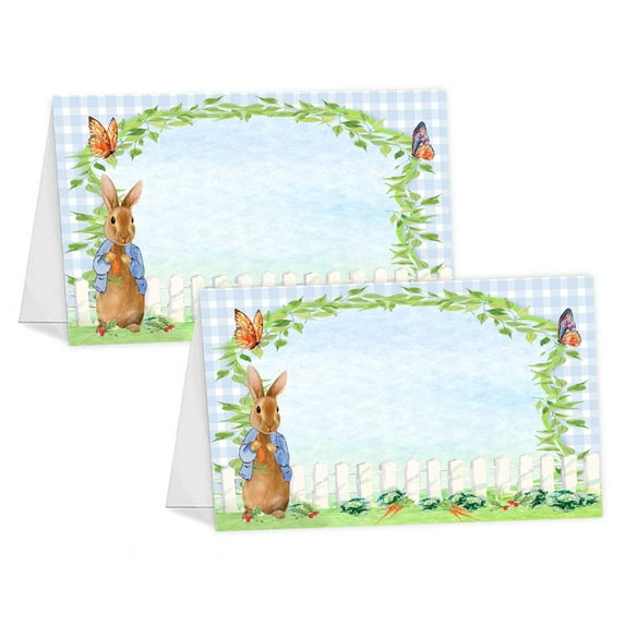 Peter Rabbit Table Tents - 12 Peter Rabbit Buffet Cards - Peter Rabbit Place Cards - Peter Rabbit Decorations - Peter Rabbit Party Decorations - Peter Rabbit Party Supplies