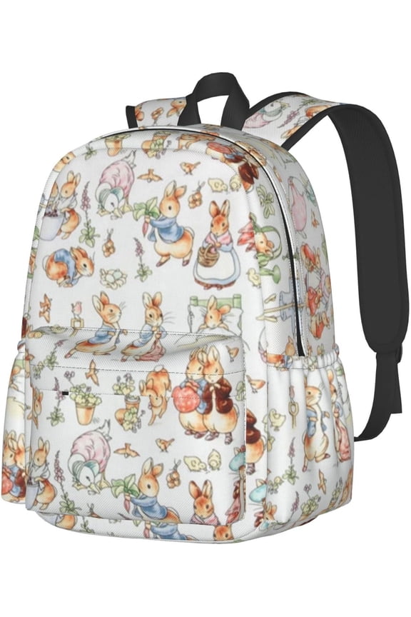 Peter Rabbit Unisex Backpack, Cute Backpack, Anime Backpack, Travel, Mountain Climbing, Camping, Hiking