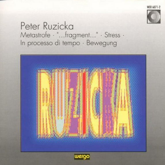 Peter Ruzicka - Ruzicka: Metastrofe - Fragment - Stress / Various - Music & Performance - CD