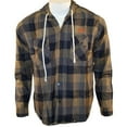 thumbnail image 1 of Peter Says Denim - Navy Plaid Adult Long Sleeve Button-Up T-Shirt - Small, 1 of 1