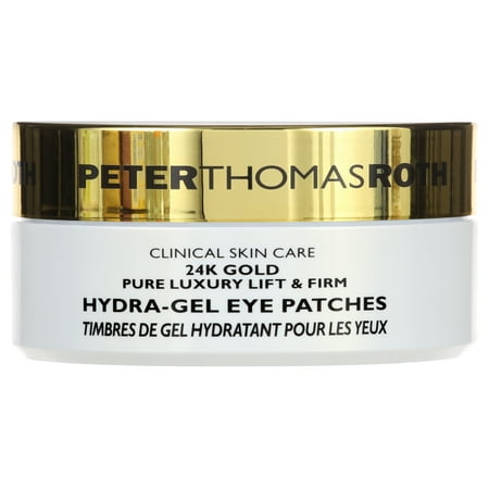 ($75 Value) Peter Thomas Roth 24K Gold Pure Luxury Lift & Firm Hydra-Gel Eye Patches, 60 Ct