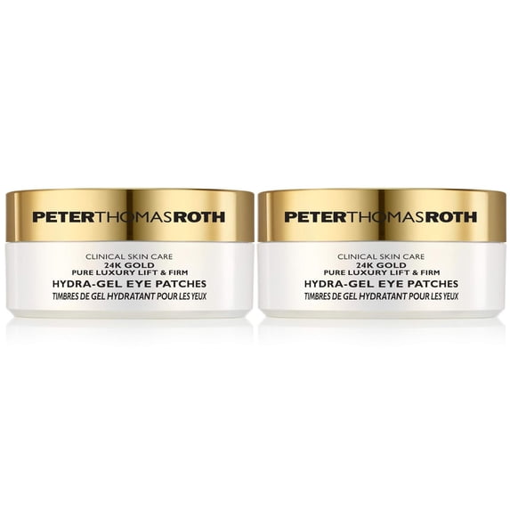 Peter Thomas Roth 24K Gold Pure Luxury Lift and Firm Hydra-Gel Eye Patches Pack of 2, 60 Count Each