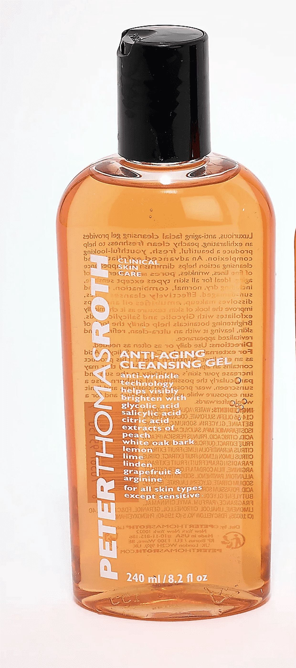 Peter Thomas Roth Anti-Aging Cleansing Gel 8.2 oz | Exfoliating Brightening Face Cleanser
