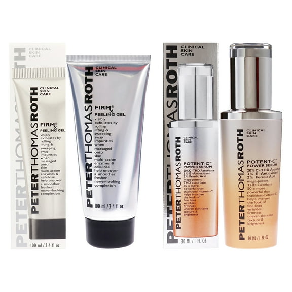 Peter Thomas Roth Firmx Peeling Gel and Potent-C Power Serum 2 Pc Kit - 3.4oz Gel, 1oz Serum