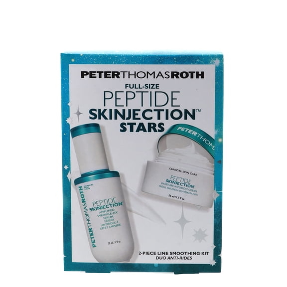 Peter Thomas Roth Full-Size Peptide Skinjection Stars Duo (Amplified Wrinkle Fix Serum, 1 oz, Moisture Infusion Cream, 1.7 oz)