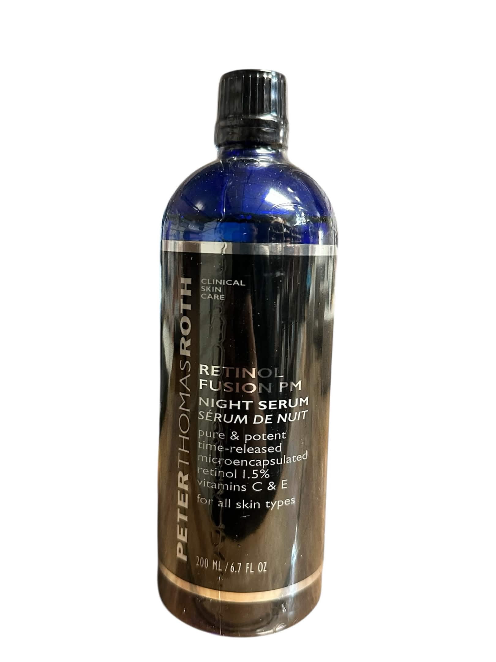 Peter Thomas Roth Retinol Fusion PM Night Serum, 6.7 fl oz, Anti-Aging Retinol Face Serum for Fine Lines & Wrinkles