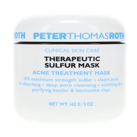 ($52 Value) Peter Thomas Roth Therapeutic Sulfur Acne-treatment Sulfur Facial Mask, 5 oz