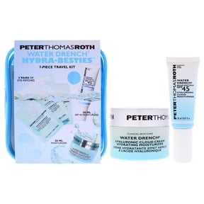 Peter Thomas Roth Water Drench Hydra Besties Travel Kit , 7 Pc 5 Pair Water Drench Gel Eye Patches, 0.67oz Water Drench Moisturizer, 0.67oz Water Drench Broad Spectrum SPF 45 Moisturizer