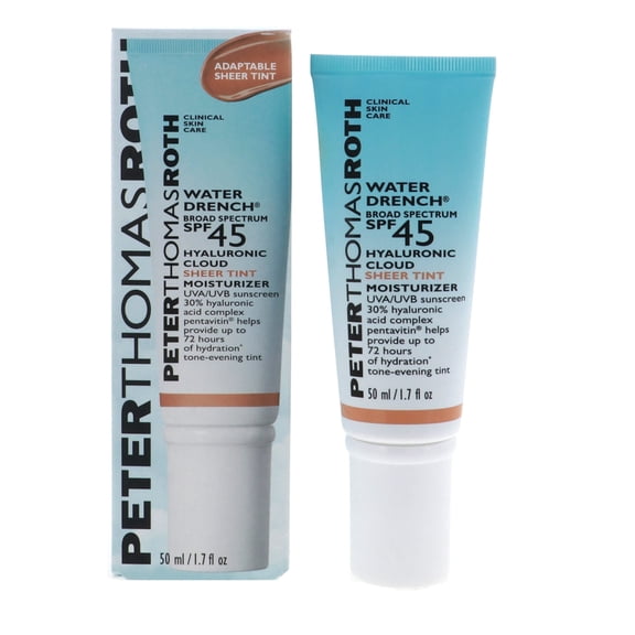 Peter Thomas Roth Water Drench Hyaluronic Cloud Sheer Tint Moisturizer SPF 45, 1.7 oz