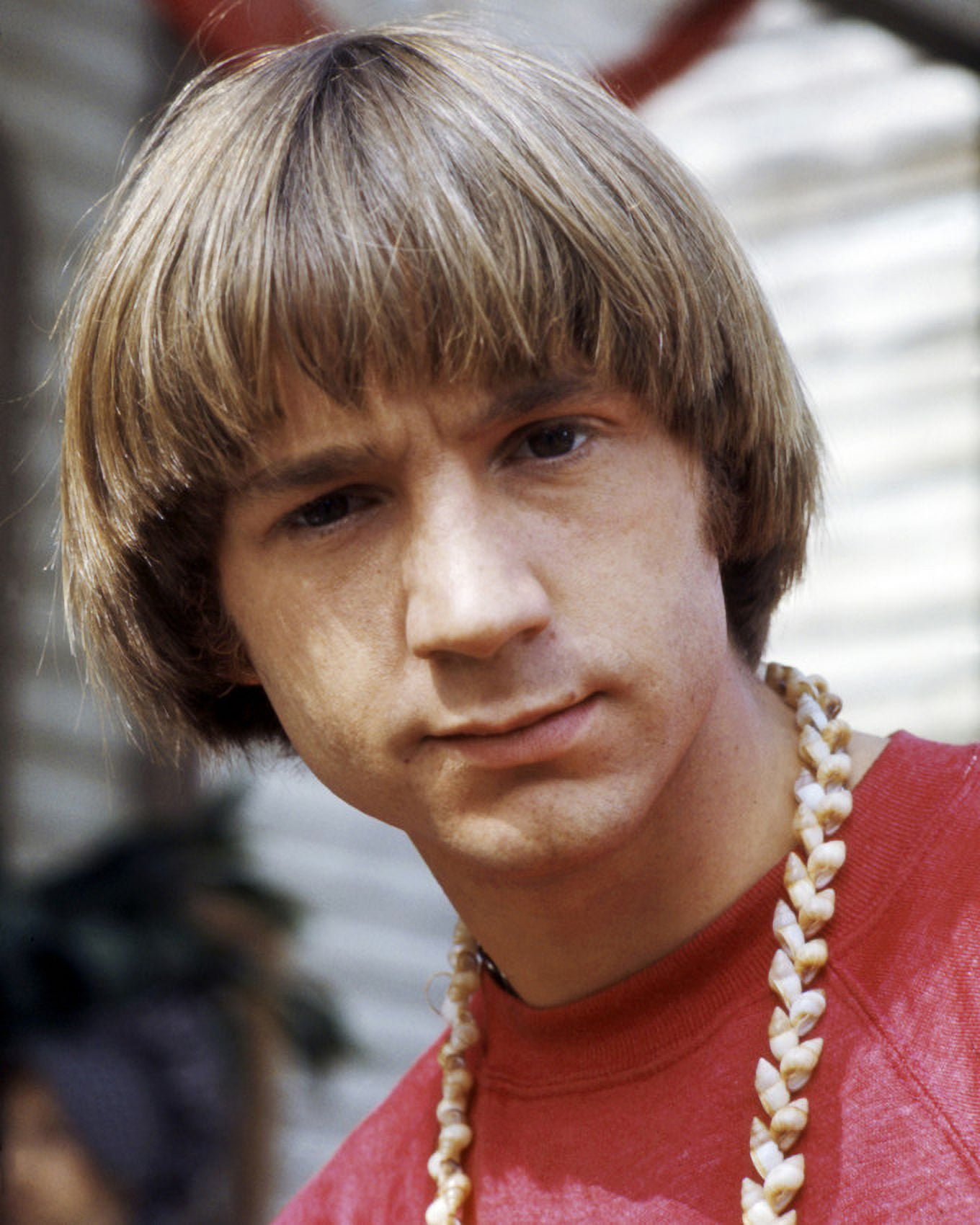 Peter Tork In The Monkees 1960's Haircut Wearing Shell Necklace Pop