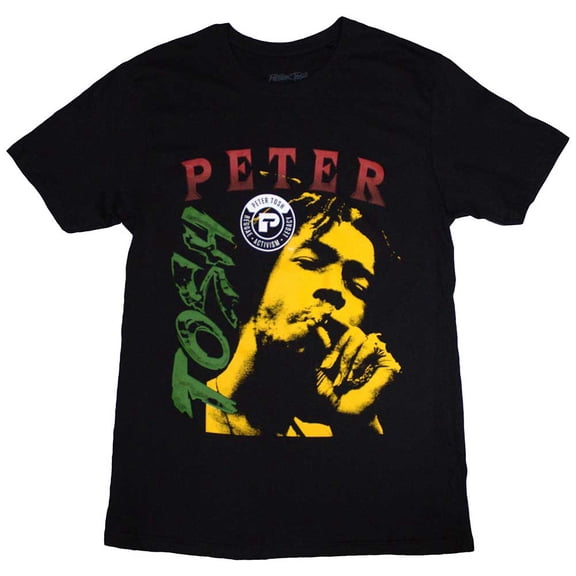 Peter Tosh Unisex T-Shirt: Smokin'  (Large)