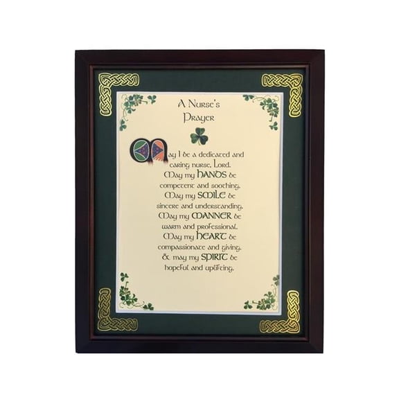 Peter Townsends Irish ANP-5x10WP 5 x 10 in. A Nurses Prayer Wooden Plaque